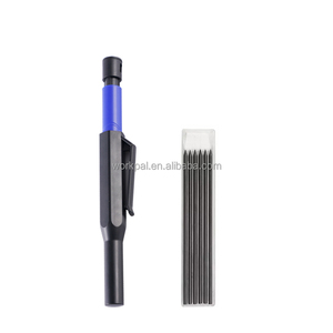 Lápiz de carpintero automático Pluma de carpintería Herramienta de lápiz mecánico de agujero profundo de nariz larga con sacapuntas y minas - Product Image 5