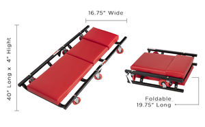 Herramientas Plegables para Reparación de Automóviles, Tabla Ajustable para Reparaciones, Asiento para Mecánico de Automóviles - Product Image 3