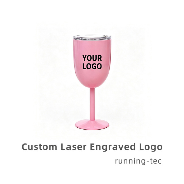 Custom Laser Logo Engraved 10oz 304 Stainless Steel Eco-Friendly Portable Vacuum Insulated Tumbler Lid FDA Certification-Durable