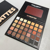 Nouvelle palette de fards à paupières 35 couleurs, finitions mates et scintillantes, tons orange et noir européens et américains, maquillage de scène vibrant