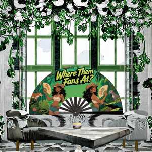 Abanicos Plegables de Bambú Personalizados de 13 Pulgadas con LED, Diseño Musical, Decoración Portátil para el Hogar, Grabado para el Año Nuevo Chino - Product Image 2