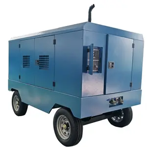 TUV MARK CE Portable Screw Air Compressor Diesel 190cfm air-compressors 185 CFM 145 psi