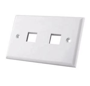 70*115 मिमी 2 पोर्ट अमेरिकन फेसप्लेट कैटा6 खाली पैनल दूरसंचार कीस्टोन जैक यू प्रकार 1234 Rj45 दीवार प्लेट - Product Image 4