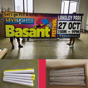 Striscione Pubblicitario in Vinile Premium 13 oz Personalizzato, Spedizione Rapida, Insegna per Eventi all'Aperto, Tecnica di Stampa Digitale - Product Image 4