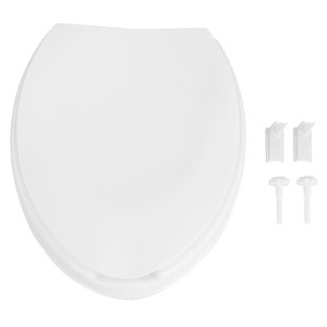 Leichte und weiße Kunststoff-Toiletten sicherheits ausrüstung Erhöhter Toiletten sitz mit Deckel Medizin produkte für ältere und behinderte Menschen - Product Image 2