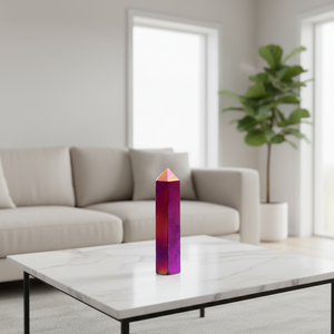 Aura Soma ขวดคริสตัลมูนสโตนคริสตัลแบบตั้งโชว์,คริสตัลรูปหอคอยไม้กายสิทธิ์ออร่าควอตซ์จี้ออร่าคริสตัลควอตซ์ Ab - Product Image 1