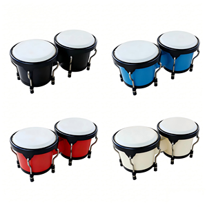 ขายตรงจากโรงงาน เครื่องดนตรีประเภทตีกระทบ กลองบังโกพลาสติก ABS ขนาด 4+5 นิ้ว - Product Image 1
