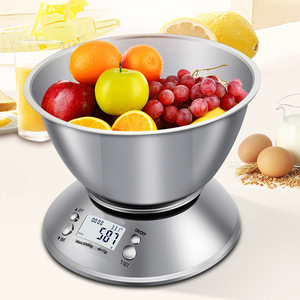 Cake Apartment Digital Kitchen Scale 5000g 1g Precision Stainless Steel For Baking Cooking Weighing Food - Product Image 1