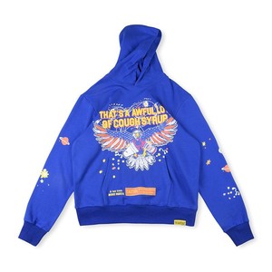 Toptan özel grafik öksürük şurubu Hoodie bu bir sürü öksürük şurubu ağır ağırlık Streetwear Hoodie erkekler - Product Image 4