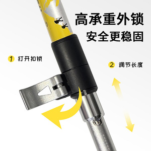 Bâton de randonnée pliable Asil 33 cm 253 g léger et portable pour usage extérieur - Product Image 3