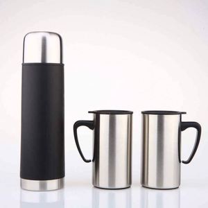 Factory Direct Insulated Stainless Steel Tumbler With Handle and Lid Set - Product Image 1