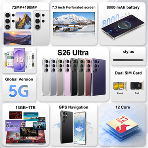 2026 HOT S26 Ultra Phone 5G Deca Core 8GB RAM 256GB ROM Fotocamera con sensore di movimento da 108MP Display AMOLED da 6,8 pollici a 120Hz Grigio Velluto - Product Image 2