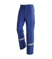 Pantalon de travail unisexe robuste en coton respirant avec bandes réfléchissantes pour atelier, OEM/ODM