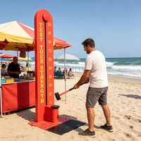 Machine de jeu d'arcade interactive de frappe au marteau haute intensité pour parc d'attractions Carnival