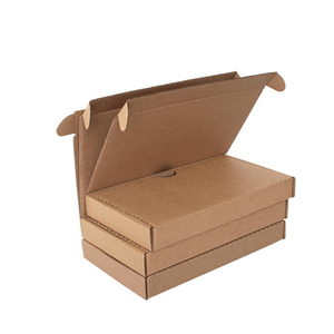 Kraft paper flap design degradable custom mailer shipping box full protection phone case packaging box