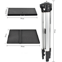 Trépied universel portable pliable 52 cm 140 cm réglable en hauteur Support pour ordinateur portable Support pour projecteur Trépied pour ordinateur portable