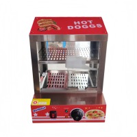 Machine à hot-dogs et à hamburgers commerciale de 27 L, chauffe-vapeur avec eau ajoutée au fond pour les magasins de proximité, idéale pour réchauffer les aliments