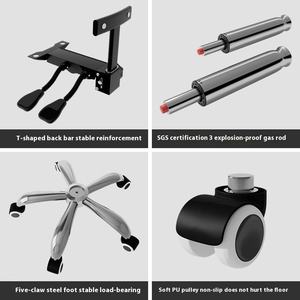 Luxus Weiß Ergonomischer Renn bürostuhl Modernes Design Executive-Grade Leders essel für Boss/Executive - Product Image 3