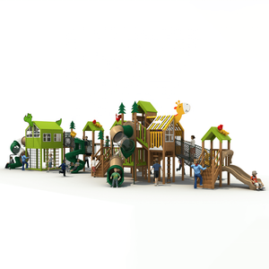 Equipo de Juegos Infantiles de Madera para Exteriores de Grado Comercial, Completo, para Parques - Product Image 2
