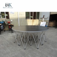 Scène portable antidérapante personnalisée pour l'extérieur et l'intérieur, plateforme de scène en aluminium, podium pour événements musicaux