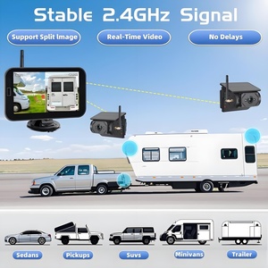 Năng lượng mặt trời 7 inch IPS Màn hình máy ảnh sao lưu không dây, được xây dựng trong pin dung lượng cao, IP67 máy ảnh ngoài trời không thấm nước - Product Image 5