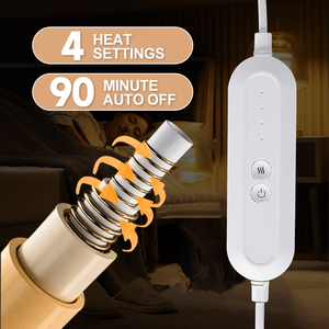 Bantal Pemanas Elektrik CE/GS dengan Remote Control, Bahan Plush Lembut, 4 Pengaturan Panas, Proteksi Terhadap Panas Berlebih untuk Sofa, Tempat Tidur, Kantor - Product Image 3