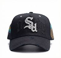 Casquettes de baseball brodées 5 panneaux en daim de qualité G5 OEM/ODM X Sad Boyz, casquettes Dandi, casquettes The Beard Barbas pour hommes