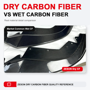 Divisor Delantero <span class=keywords><strong>de</strong></span> 3 Piezas Estilo AD <span class=keywords><strong>de</strong></span> Fibra <span class=keywords><strong>de</strong></span> Carbono Seca para BMW Serie 3 G20 G21 LCI 330i M340i M Sport Bumper <span class=keywords><strong>2023</strong></span>-2026 - Product Image 2