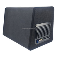 10 pouces Subwoofer double Tweeter haut-parleur RMS 200W Subwoofer actif haut-parleurs OEM voiture Subwoofers boîte boîtier basse forte