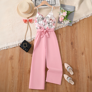 Fabbrica di vendita calda per bambini abbigliamento casual in cotone per adolescenti pantaloni lunghi abbigliamento per <span class=keywords><strong>bambina</strong></span> per bambini vestiti estivi per ragazze tute - Product Image 2