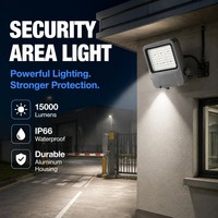 Projecteur LED de sécurité 100W IP66 étanche à haut lumen pour la sécurité périmétrique des portails commerciaux