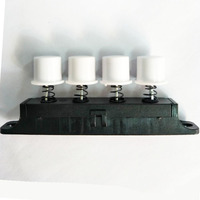 4-key 4/3-speed 1A 250VAC White Round Keycap Electric Fan and Juicer Key Switch Model 3800-4K