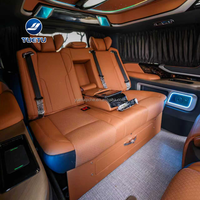 Canapé-lit en cuir aéronautique VIP de luxe personnalisé, imperméable, 300 PU, sièges arrière modifiés pour Toyota Hiace
