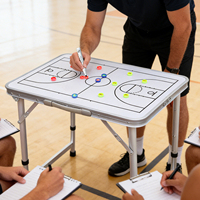 Tableau tactique d'entraîneur de basketball, surface effaçable à sec, magnétique, en aluminium, pliable, portable, analyse de stratégie de basketball