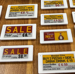 ป้ายราคาอิเล็กทรอนิกส์สำหรับตู้จำหน่ายสินค้าอัตโนมัติ ปรับแต่งได้ พร้อมจอแสดงผล E Ink - Product Image 1