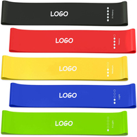 Bandas de Resistencia para Ejercicio, Ecológicas, Duraderas, de Látex, Mini, Personalizadas, para Yoga, Fitness