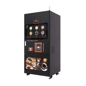 2024 Cold Hot Fresh Ground Coffee Vending Machine Fully Automatic Espresso Airport Shopping Mall Bus Train Station