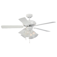Ventilateurs de plafond commerciaux de lustre de Mdf de 6 lames avec le ventilateur de plafond de luxe en métal blanc léger avec la lumière pour le plafond et à distance