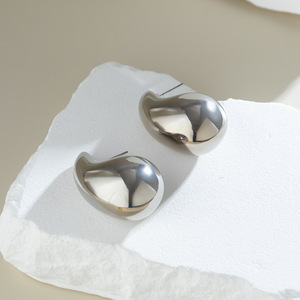 Moda Punk liscio placcato oro esagerato Dupes a goccia grosso orecchino <span class=keywords><strong>Bottega</strong></span> <span class=keywords><strong>Bottega</strong></span> da donna - Product Image 3