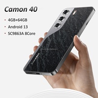Sertifikalı ZNNXECC Camon 40Pro 4+64GB Çift SIM LTE Fransızca Global Sürüm Sekiz Çekirdekli 6.6" LCD Android 13 Telefon
