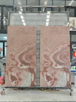 Revêtement mural souple en marbre Life1996 pour projets d'aménagement intérieur, feuille de pierre, pierre naturelle flexible, pierre mince