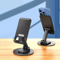 360 Rotation en alliage d'aluminium métal usine prix de vente entier support rotatif berceau bureau téléphone support Mobile tablette PC support de bureau