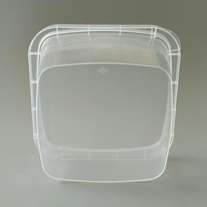 1 L IML Square Transparent pp Plastic <strong>Container</strong> Sauce Packaging <strong>Ice</strong> <strong>Cream</strong> Box <strong>with</strong> Tamper Evident Lock <strong>Lid</strong> - Product Image 6