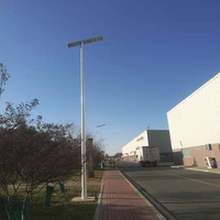 Lampadaire solaire intégré, 60/80/100/120W, 2 pièces, éclairage pour rue
