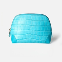 Tas Kosmetik Kulit Suede 2026 Wanita Setengah Lingkaran Kulit Nanas Tas Makeup Dompet Bulan Tas Resleting