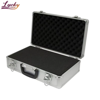Étui en aluminium portable, étanche, antichoc et anti-poussière avec insert en mousse, OEM, de haute qualité, durable, étui de transport professionnel pour outils