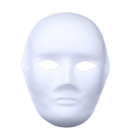 Vente chaude Durable DIY Blanc Peint À La Main Masques Halloween Mascarade Costume Cosplay Accessoires Pâte À Papier Masques pour Enfants