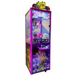 Máquina de atracciones Neofuns Guangdong, grúa que funciona con monedas, juguetes de peluche Arcade para juego de máquina de garra con aceptador de billetes