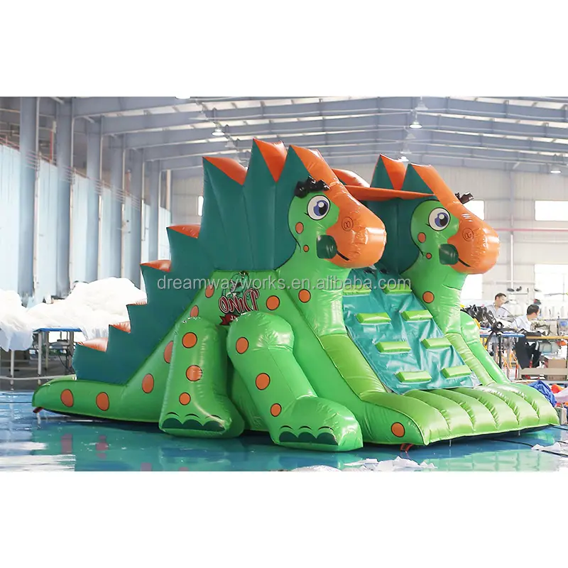 New Design Dino theme kids bouncer castle inflatable trampolines,inflatable balloon bouncer combo slide for sale