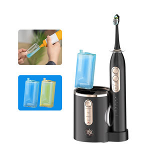 <span class=keywords><strong>Brosse</strong></span> à dents électrique sonique professionnelle étanche IPX7 Design <span class=keywords><strong>brosse</strong></span> à dents électrique 2-en-1 Jet d'eau avec <span class=keywords><strong>brosse</strong></span> à dents - Product Image 4